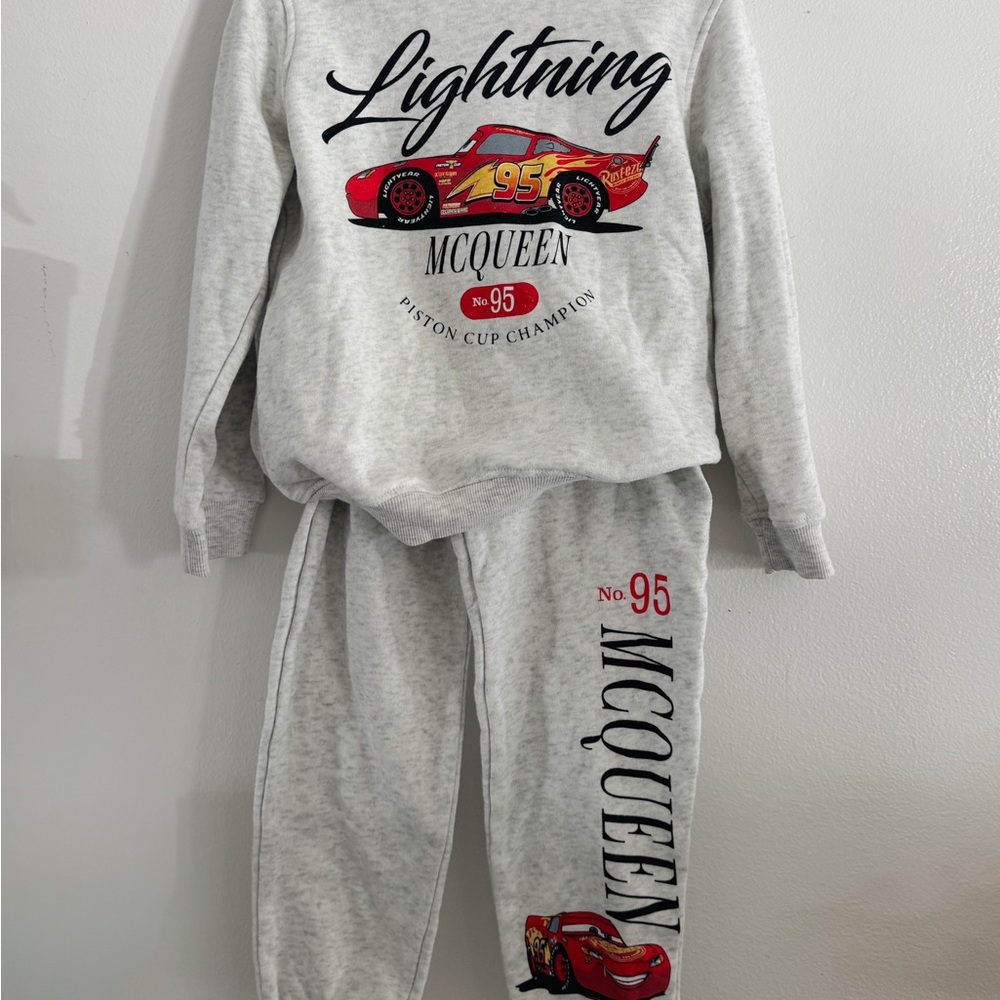 Lightning McQueen Gray Sweatshirt and Pants Set
